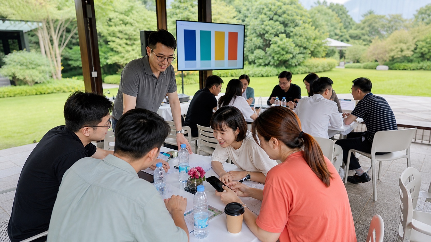 培训团建互动现场